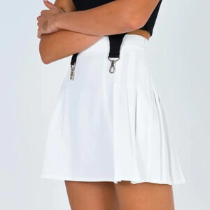 Princess Polly Rosella Pleated Mini Skirt‎ White NWT 6